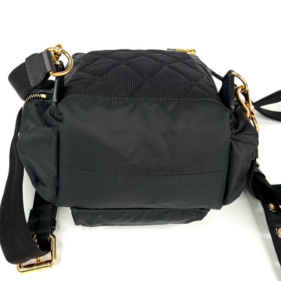 Burberry Crossbody Rucksack Black Nylon Logo Backpack - Picture 8 of 16